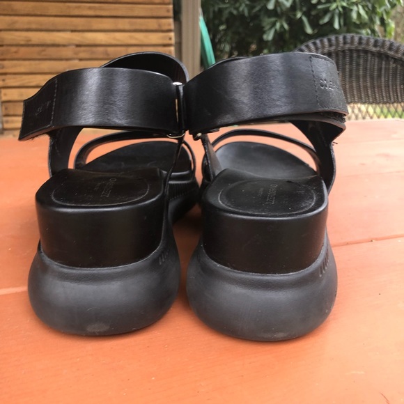 Cole Haan sandals black zero grand Velcro back strap. So 9.5 - Picture 7 of 7